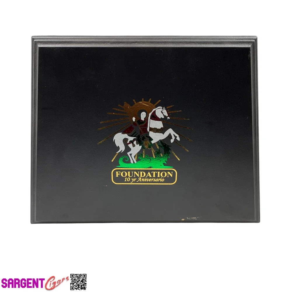 Foundation 10th Anniversary Salomon Empty Wooden Cigar Box 12.5x9.5x2.5 (1)
